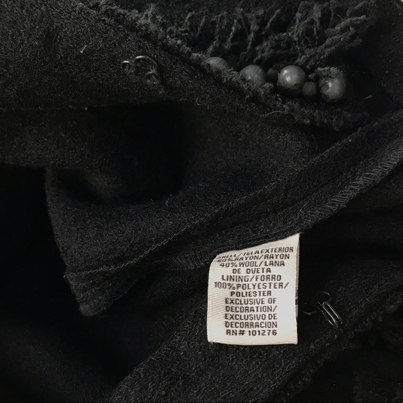 ECI New York wrapped bead fringed jacket - Picture 5 of 5